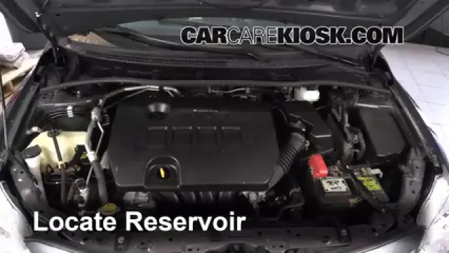 2012 Toyota Corolla LE 1.8L 4 Cyl. Líquido limpiaparabrisas Agregar líquido
